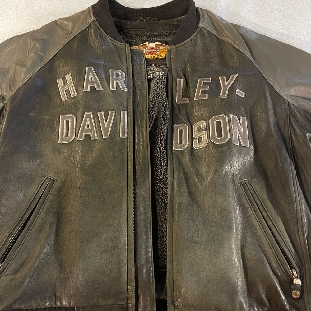 Harley Davidson XL mens leather jacket 100 year anniversary edition